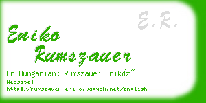 eniko rumszauer business card